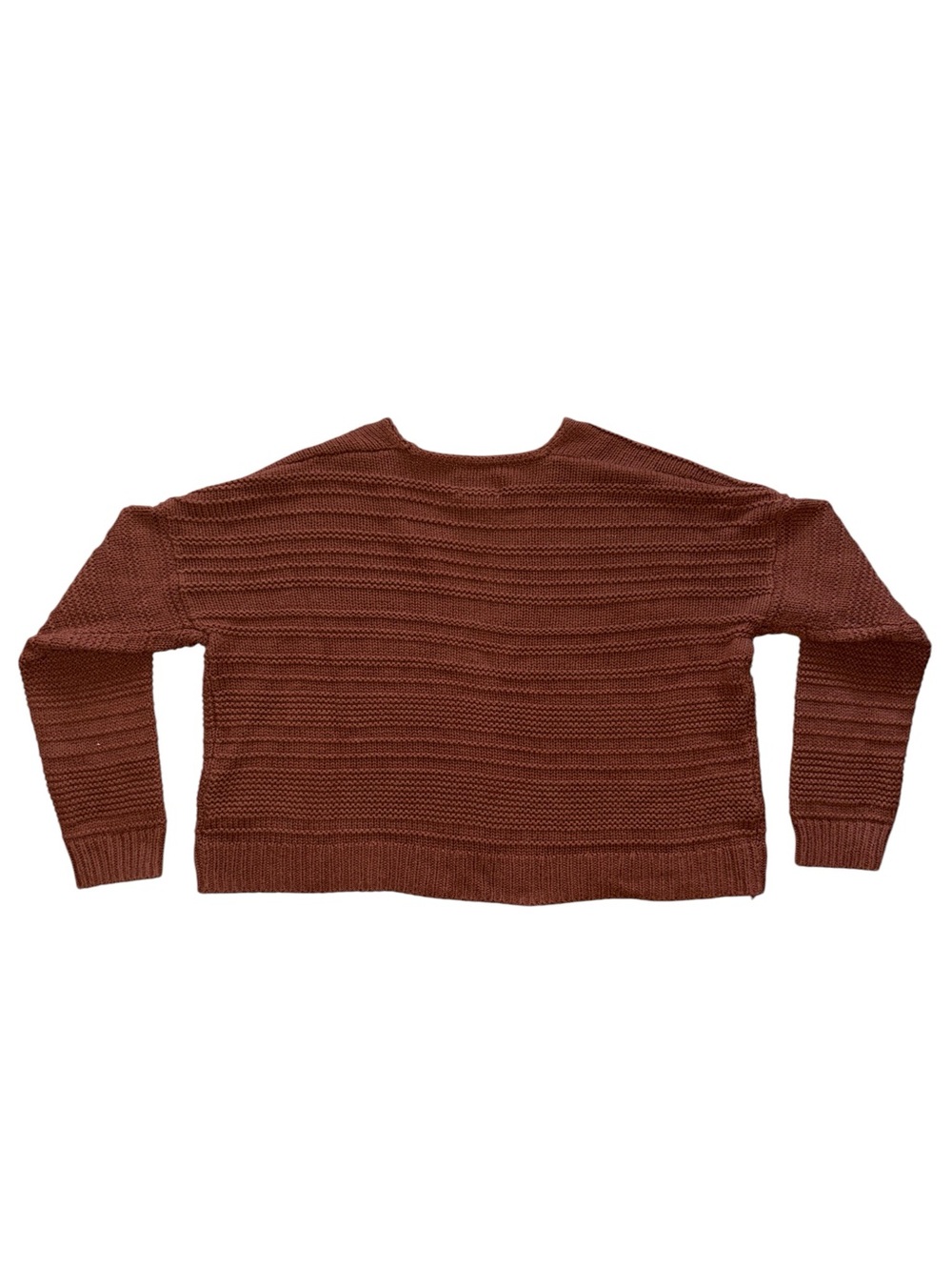 Universal Thread Brown Open-Front Ribbed Cardigan - Picture 4 of 6